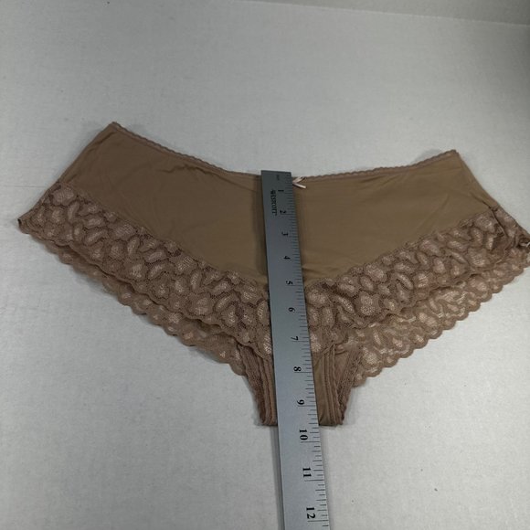 Warner's Women's Size XL 8 Panty Tanga Lace Bottom Beige New Without Tags - Picture 5 of 6